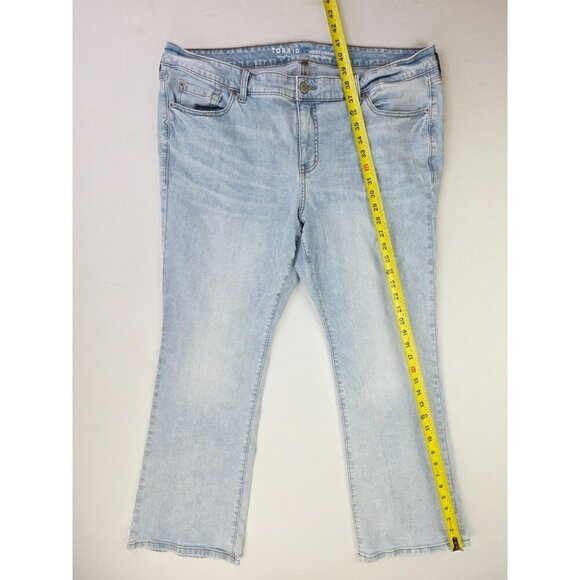 Torrid Size 18R Womens 30" Inseam Perfect Slim Boot Vintage Stretch Blue Jeans - Picture 10 of 12